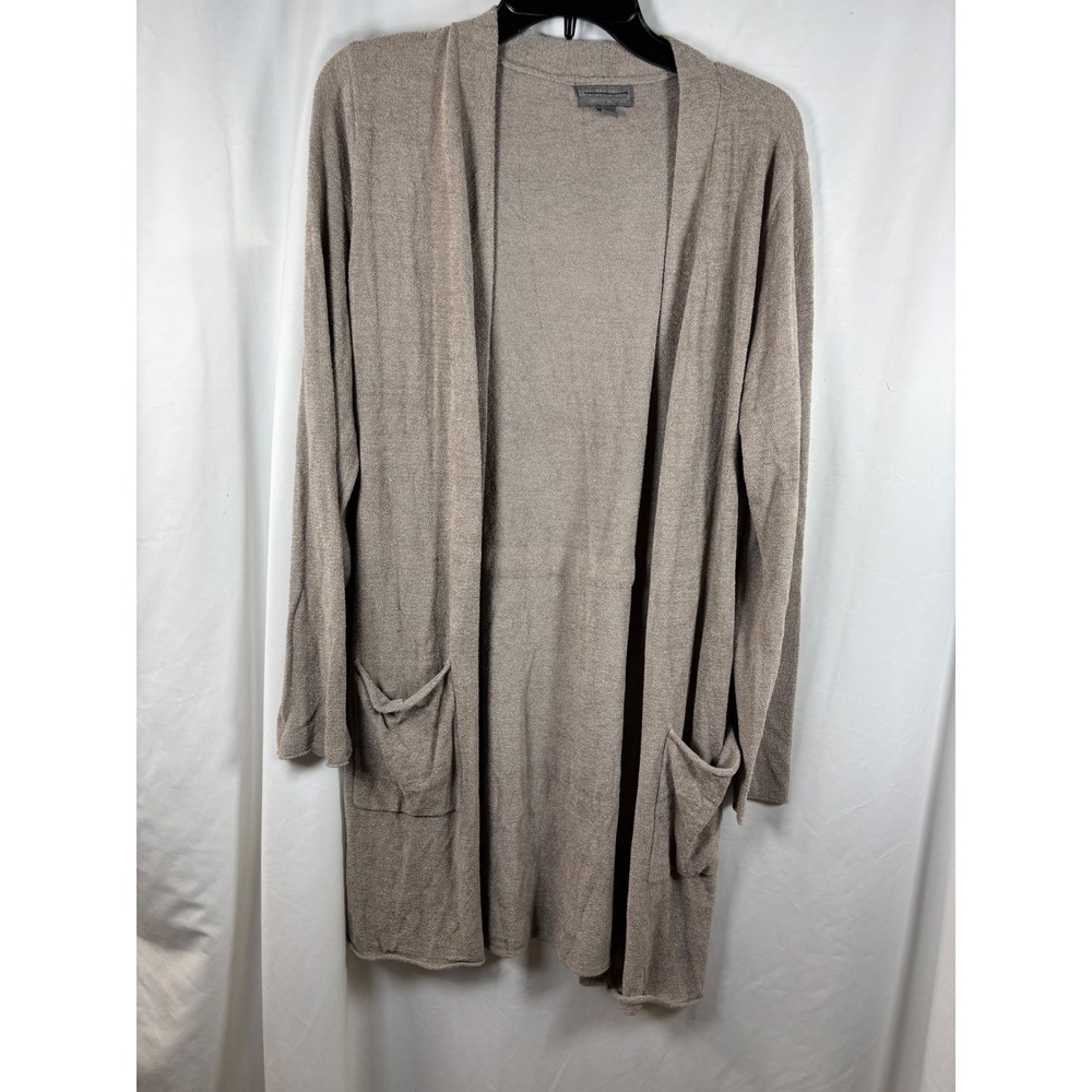 Barefoot Dreams CozyChic Ultra Lite Back Drawstring Grey Robe L QVWCU1121